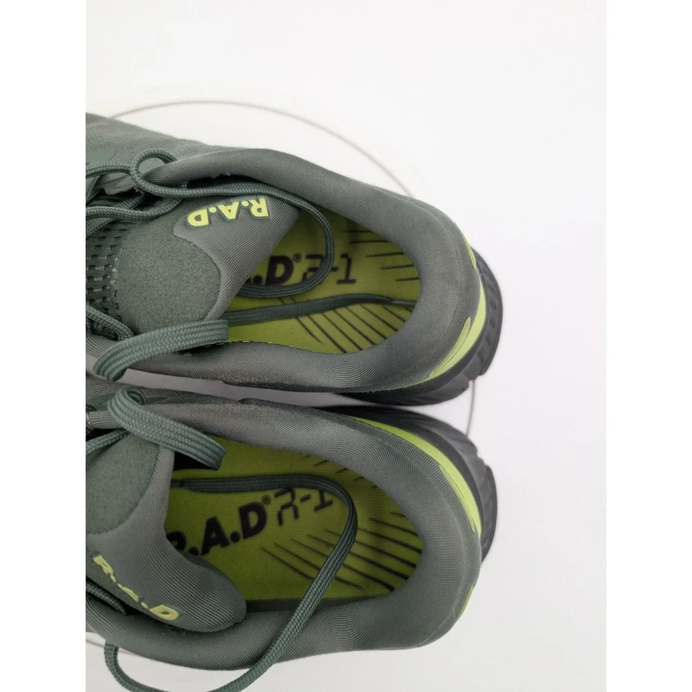 R.A.D R-1 Training Shoes Men's Size 8.5 Green SwellFoam Cross Training Running